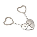1Pair Best Bitches Engraved Heart Keychain Keyring For Friends Friendship G