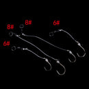 4 Ready Tied Chod Rigs Carp Fishing Tackle Barbless or Barbed Sizes 6, 8  OZ