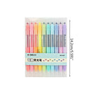 10Pcs Double-end Erasable Highlighter Pen Markers Pastel Liquid Chalk Marker New