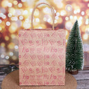 12Pcs Kraft Paper Christmas Gift Bag With Handle Santa Sacks Xmas Party SupS Ew