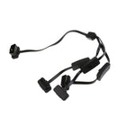 1x 16-pin ODB2 Cable, Right Angle 3-way Divider Fault Diagnosis Cord Extension
