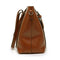 Women Leather Shoulder Crossbody Bag Large Capacity Handbag (Light Brown) A