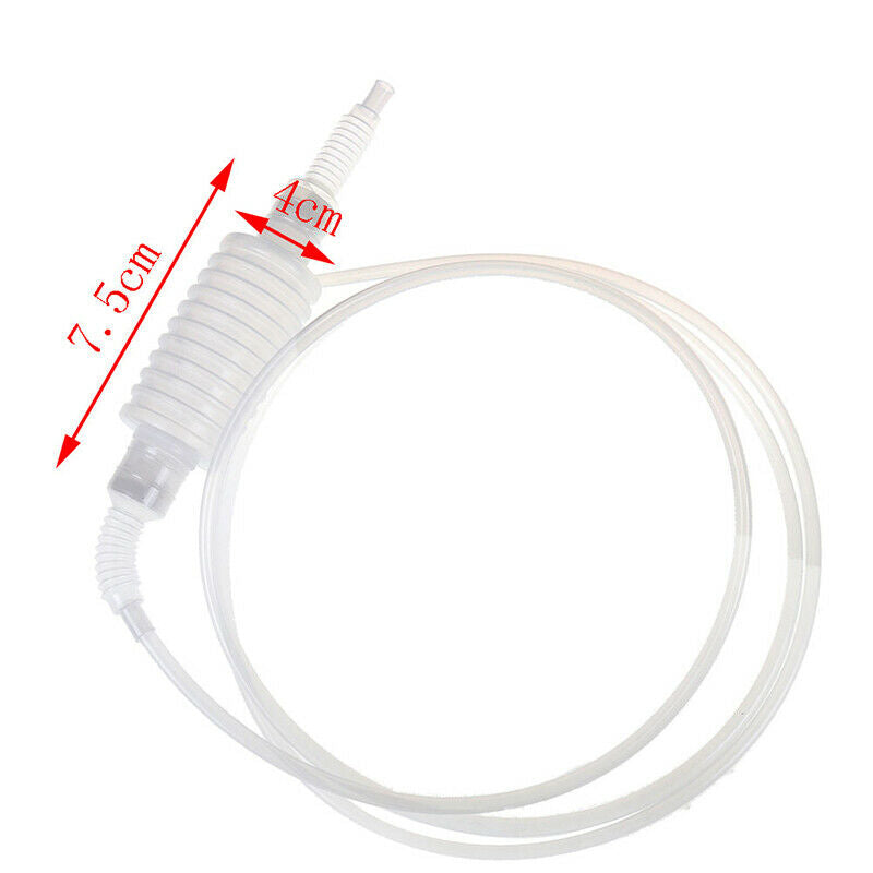Plastic Syphon liquid Siphon hose Fuel Liquid Transfer Pump Manual Hom E HcJ Gw