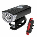 Front and Back Bike Lights USB Rechargeable Waterproof Headlamp Set Super Bright