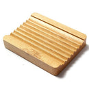 Trapezoid Natural Wood Soap Tray Holder Plate Dish Box Case Storage Shower