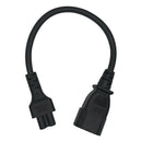New C14 Male To C5 Female C14-C5-Cable 60cm 3 Prong 0.75 Square Replacement