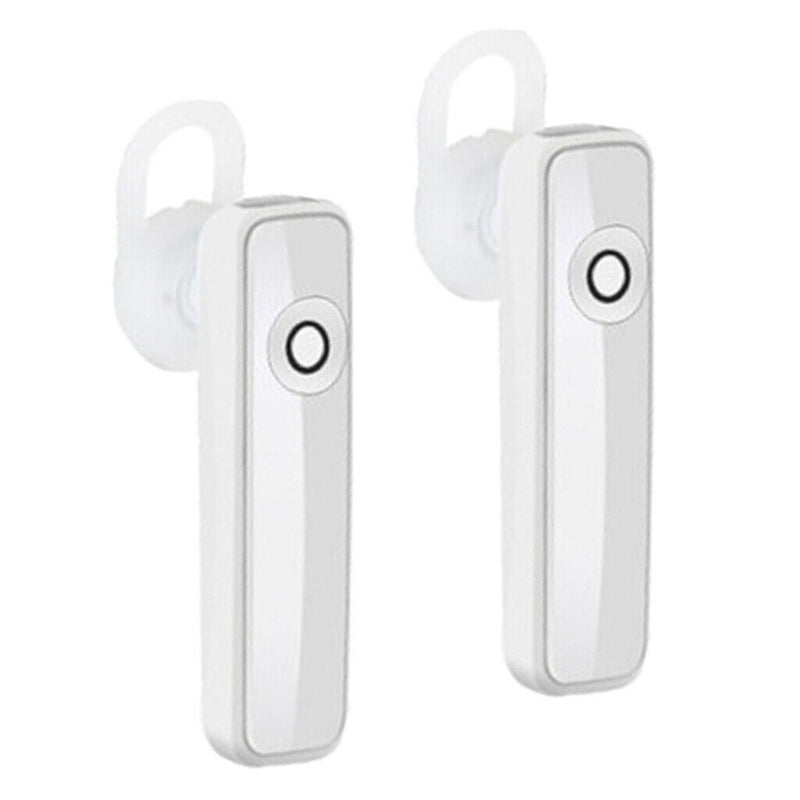 2x Bluetooth sports headphones HIFI with Microphone for Smart Phones White