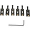 6 Roller Bridge Tremolo Saddles With Wrench For Fender Strat Tele Electric