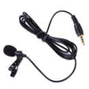 Mini 3.5mm Tie Clip on Mic Lapel Lavalier Microphone fr Smart Phone PC Laptop Hf