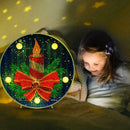 DIY LED Special Shaped Diamond Painting Christmas Candle Night Light Decor