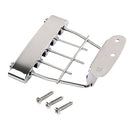 Zinc Alloy 4 String Trapeze Tailpiece with Screws for Archtop Jazz Bass Guitar