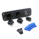 Dual USB Car Socket Splitter Power Adapter 12V Charger Outlet