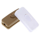 In-line ON/OFF Rocker Switch Table Desk Bed Light Lamp Midway Push Button Swi BX