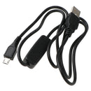 1m Micro USB Power Charge Charging Cable Wire with ON/OFF Switch for Raspberry