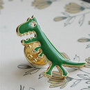 Green Dinosaur Badge Lapel Pin Brooch For Bag Backpack Accessory Kids Gift