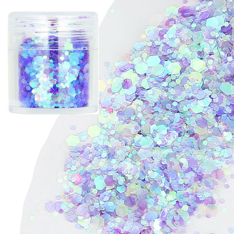 1/Set 8 Color Color Nails Sequins Glitter Sequins Eyeshadow Body Facial Shi N6O7