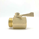 Super Heavy Duty 3/4" Brass Water Shut Off Valve Garden Hose Connector New