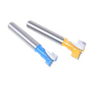 2Pcs 1/4'' Shank T-Slot Cutter Router Bit Set for 3/8'' & 1/2'' Hex Bolt BX