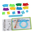 Drawings Templates Geometric Rulers For School Office Supplies