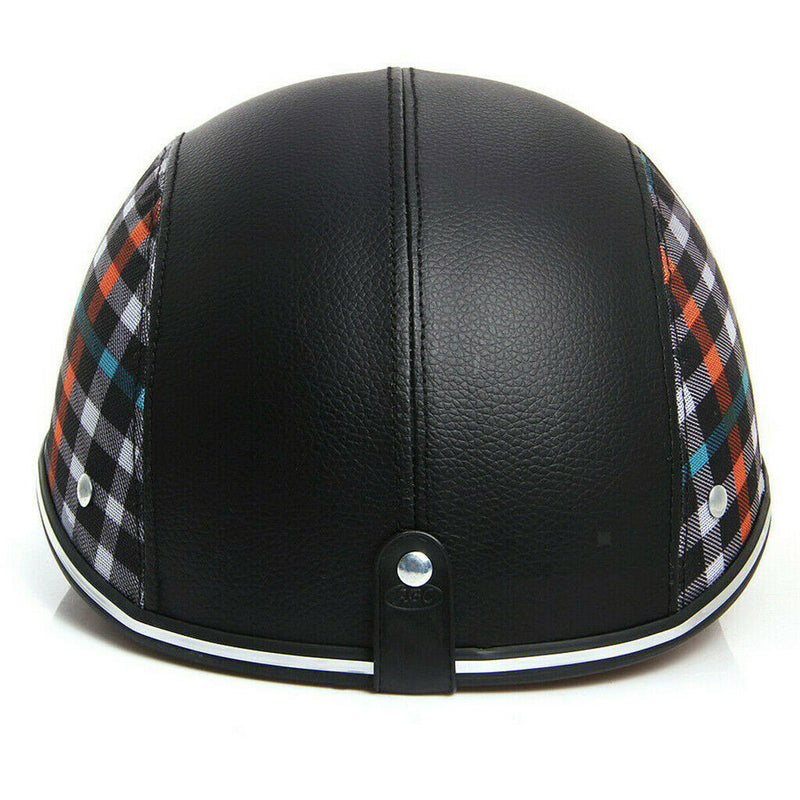 Motorcycle DOT German Half Face Helmet FOR Chopper Cruiser Biker Gloss