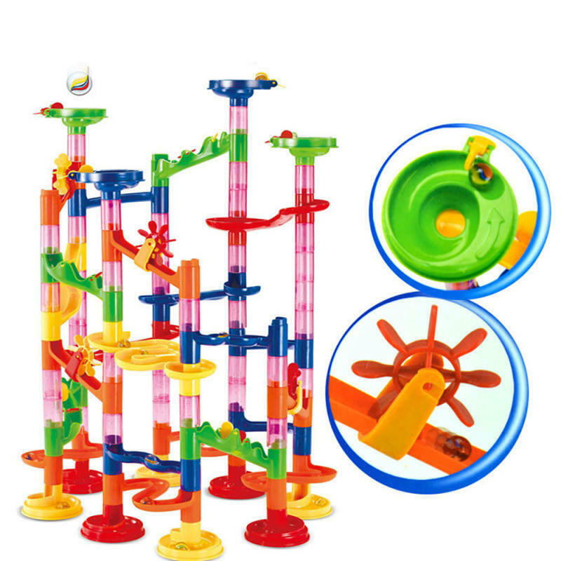 Marble Run Race Railway Toys(105 Pcs) Blocks Set Maze Construction Toys for Kids
