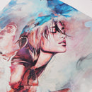 1 Panel Abstract Unframed Picture Wall Picture Art Painting - Girl & Wolf 02
