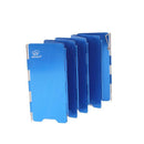 9 PCS Aluminum Alloy Screen Foldable Stove Windproof Windshield Blue