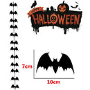 12pcs/string Horror Bat Halloween Non-woven Bat String KTV Bar Home Party Dec3C