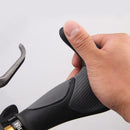 2pcs Ergonomic Bicycle Grip Handlebar TPR Rubber Casing Sheath Bar End (A)