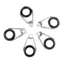 5pcs Stainless Steel Ceramic Fishing Rod Guides, Fishing Rod Top Tips