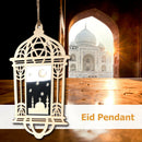 Ramadan Wooden Eid Mubarak Decor for Home Muslim Pendant Festival Party Supplies