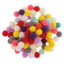 500X Mixed Colours Craft Pom Poms Mini Pompoms Children's Craft Project 10mm