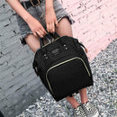 Mummy Maternity Backpack Large Capacity Baby Nursing Diaper Handbag (Black)