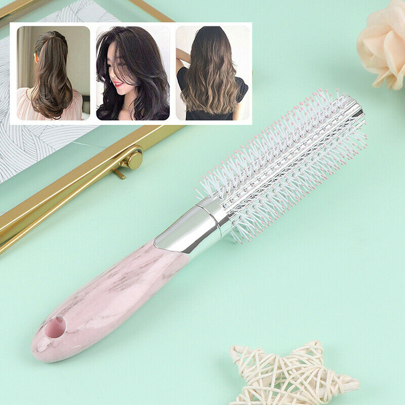 1PC Roll Brush Round Hair Comb Wavy Curly Styling SalonTool Non-slip HandleSEAU