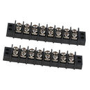 2 Pieces Dual Row 8 Ways 30A 8 Positions Terl Power Terminal Blocks Bus Bar