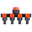 4 Way Garden Water Tap Adaptor Hose Splitter Quick Connectors Garden Wateri O4G1