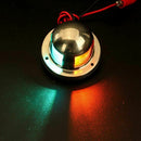 Boat Signal Lighting, 2 IN 1 Green&Red Stainless Steel Marine Yacht Bow Nav