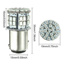 2Pcs Red Light 1157 BAY15D 50 SMD 1206 LED Car Tail Stop Brake Lamp Bul@