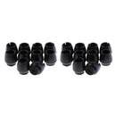 20pcs Black Silicone Chair Feet Cover Floor Protector Table Feet Leg Cap End _F