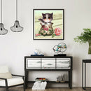 DIY Mosaic Cute Cat Paint Kit Full Round Drill Diamond Picture (cat-W550)