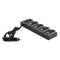 Car Dual USB One For Four Belt Switch Car Cigarette Lighter Charger Double NTC