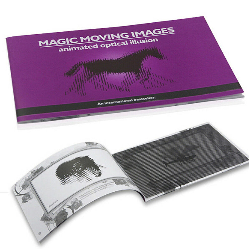 Magic moving images books kids children magic tricks props toys FT