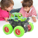 Mini Off-Road Vehicle Four-Wheel-Drive Plastic Kids Toys Stunt Car (Green)