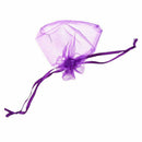 48pcs Purple Organza Drawstring Pouches Wedding Favor Candy Gift Bags 10*12