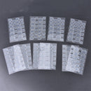 10pcs/lot double-side adhesive tip transparent false nails tool nails glue to@Z