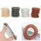 12PCS/Set Rubber Telephone Wire Hair Ties Spiral Hair Head Elastic Bands Ring