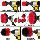 6 Pcs /Set Power Scrubber Brush Drill Brush Clean For Bathroom Surfaces Tub