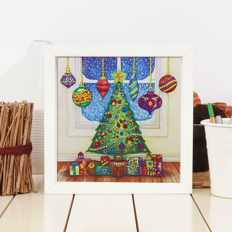 5D DIY Special Shaped Diamond Painting Christmas Tree Embroidery Craft Kits