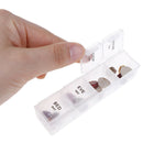 Daily Pill Organizer Portable Travel Case 7  Day Weekly AM PM Planner w Lock3C