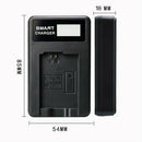NP-FW50 Battery Charger LCD USB Input For Sony A6300 A6000 A5000 A300 Alpha A7